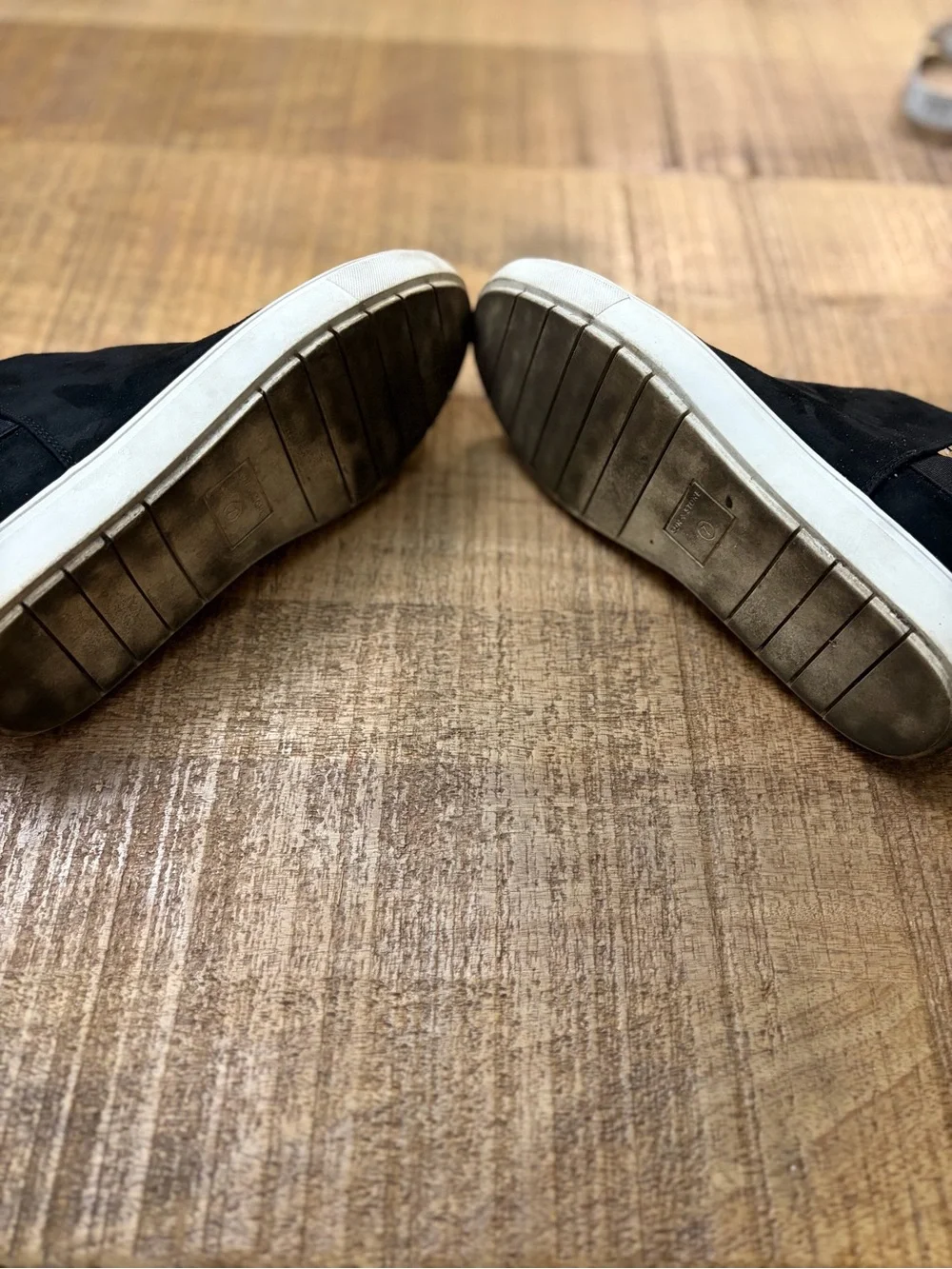 Sun + Stone Tan and Black Leather Slip-On Shoe